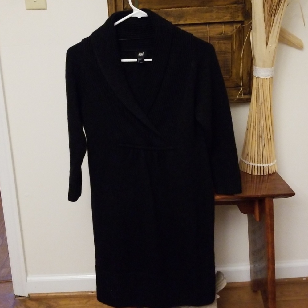 Black sweater dress